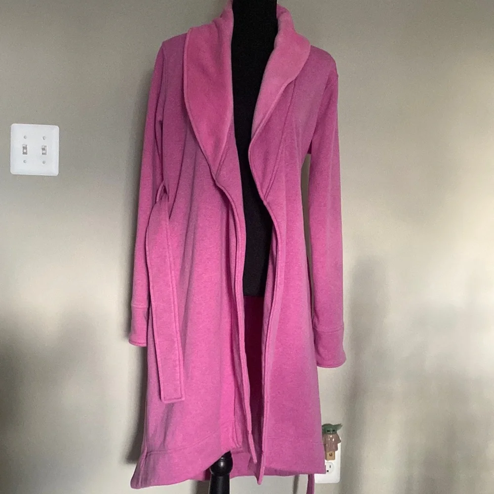 Beautiful Pink Small Ugg Super Soft Duffield Robe With Pockets - Picture 5 of 10